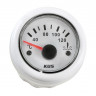 Указатель температуры двигателя 40-120 гр., белый циферблат, белый ободок, д. 52 мм 