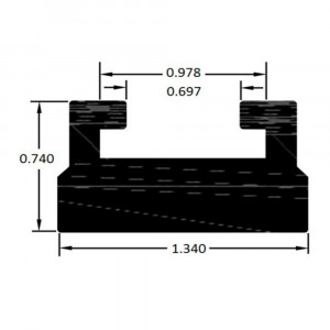 Склиз Sledex 27(25) черный 56"(142 см) для Yamaha, 627-56-80-ts 
