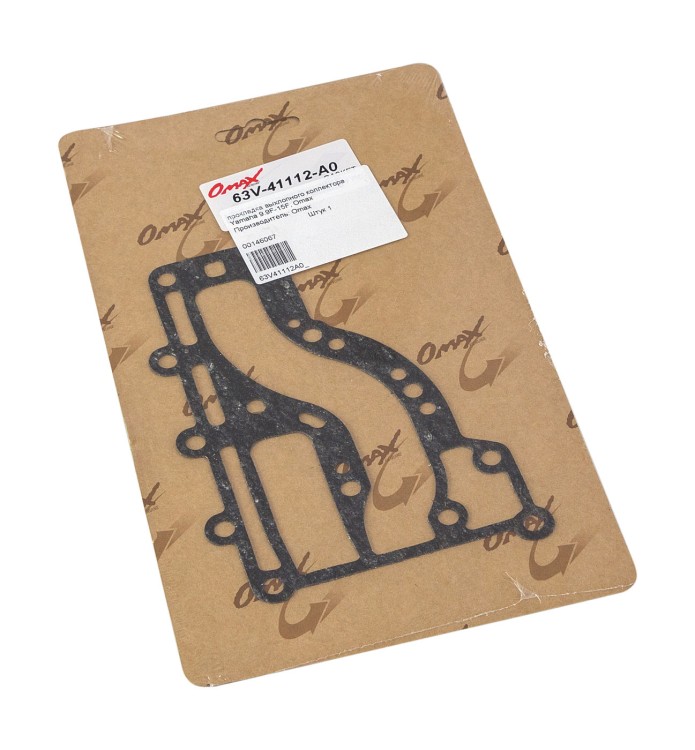Прокладка выхлопного коллектора Yamaha 9.9F-15F, арт. 63V41112A0_OM,          OMAX 