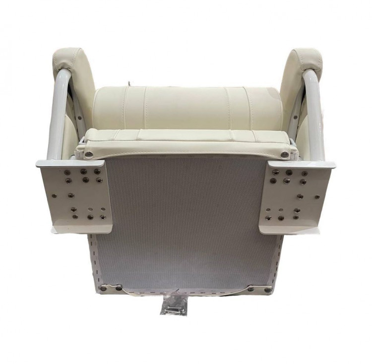 Кресло с перекидной спинкой и болстером, обивка белый винил, арт. 4620136033022,          MARINE ROCKET 