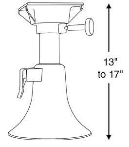 Стойка для сидений 330-430мм, алюминий, арт. 1440248,          Springfield  Стойка для сидений 330-430мм, алюминий, арт. 1440248,          Springfield