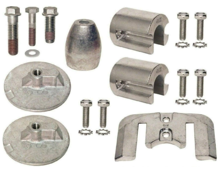 Комплект анодов алюминий Mercruiser Bravo 3(Quicksilver), арт. 888761Q04,          MERCURY 