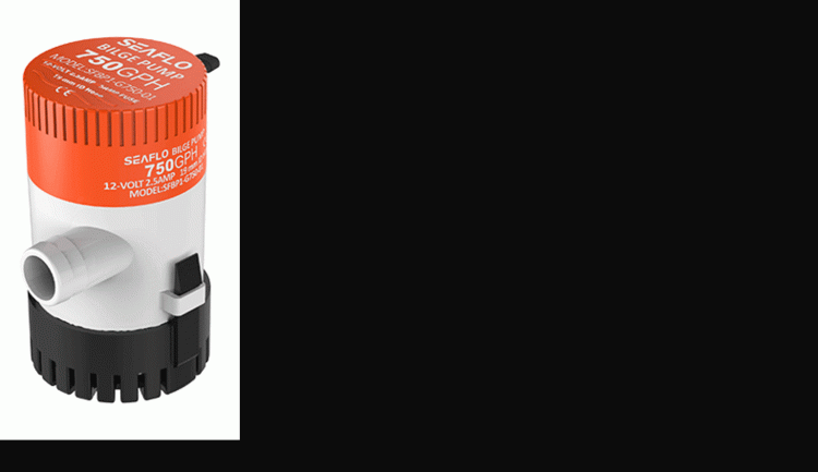 Помпа осушительная 12 В, 750GPH (2838,75 л/час), SeaFlo, арт. SFBP1G75001,          SeaFlo 
