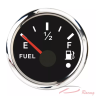 Указатель уровня топлива аналоговый 0-190Ω д.52мм (черный, хромированный ободок) (DEPO), арт. DPNFLB-90,          DEPO 