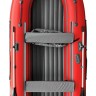 Надувная лодка ПВХ, Адмирал 360 НДНД, роульс, рым, накладки, красный/серый, арт. NF-00000830_RRN_RG,          Адмирал 