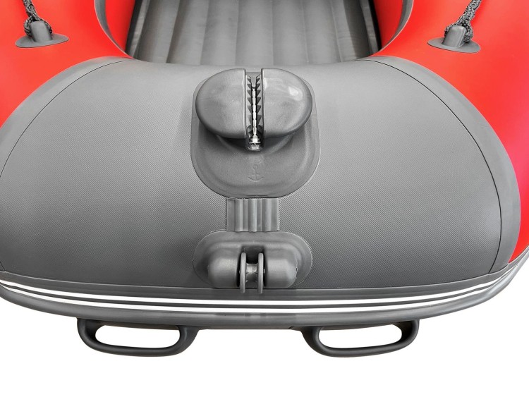 Надувная лодка ПВХ, Адмирал 360 НДНД, роульс, рым, накладки, красный/серый, арт. NF-00000830_RRN_RG,          Адмирал 