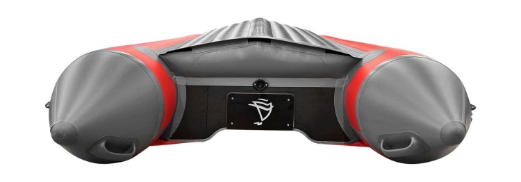 Надувная лодка ПВХ, Адмирал 360 НДНД, роульс, рым, накладки, красный/серый, арт. NF-00000830_RRN_RG,          Адмирал 