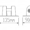 Роульс для лодки ПВХ серый (упаковка из 14 шт.) 
