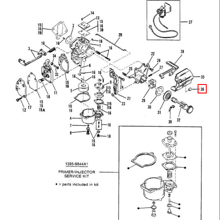 Заглушка Mercury 6/8/9.9/15 HP; Mercruiser ALPHA  (Osaka), арт. 19-47579-TW,          OSAKA 