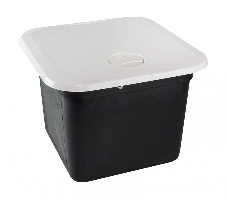 Ящик врезной с крышкой, белый, 374х374х250 мм, арт. SP2457,          CAN-SB  Ящик врезной с крышкой, белый, 374х374х250 мм, арт. SP2457,          CAN-SB