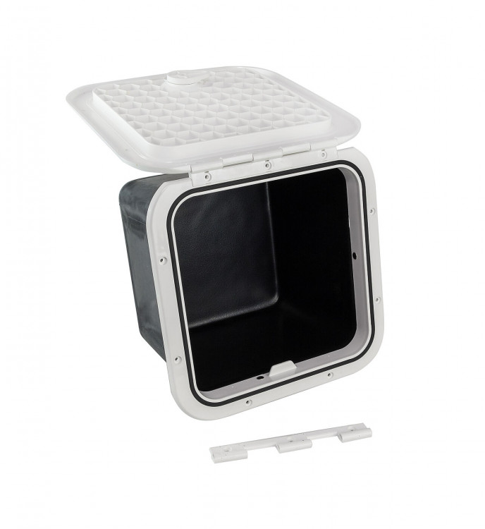 Ящик врезной с крышкой, белый, 374х374х250 мм, арт. SP2457,          CAN-SB  Ящик врезной с крышкой, белый, 374х374х250 мм, арт. SP2457,          CAN-SB