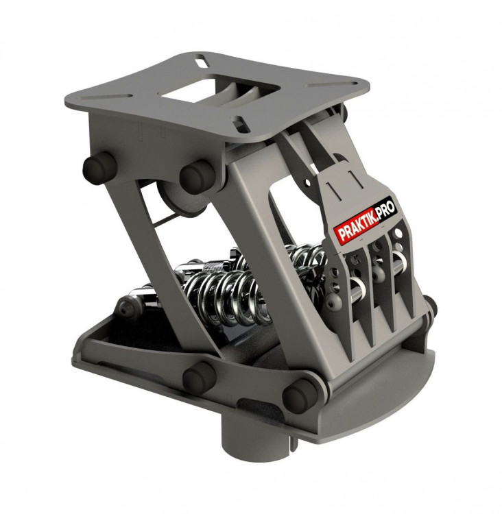 Стойка амортизационная Практик 200Q X2, оцинкованная, окрашенная RAL 9023, арт. praktik_200QX2_RAL9023,          Praktik.pro 