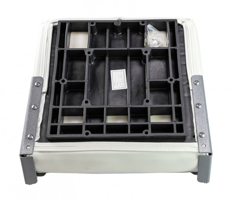 Кресло складное мягкое PREMIUM WAVE, цвет белый/черный, арт. 1062089,          Springfield 