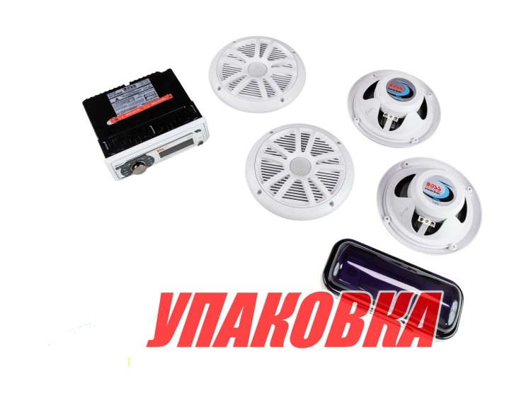 Морская аудиосистема 1DIN BOSS MCK508WB.6 (комплект4+MRC5) (упаковка из 3 шт.), арт. MCK508WB.64S_pkg_3,          Boss Audio Systems 