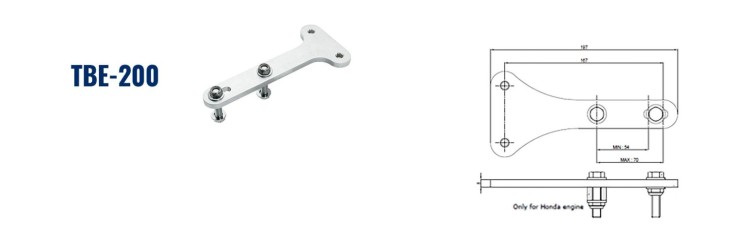 Кронштейн крепления рулевых тяг к двигателю, TBE-200, Sea First, арт. TBE200,          Sea First 