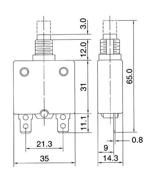 Предохранитель автоматический 5 А, арт. AESZE70005AC1,          AES.Co 