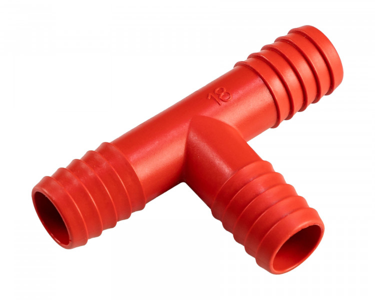 Разветвитель для водяных шлангов Т-образный 18 мм, полиамид, арт. 17-204-18,          Osculati 