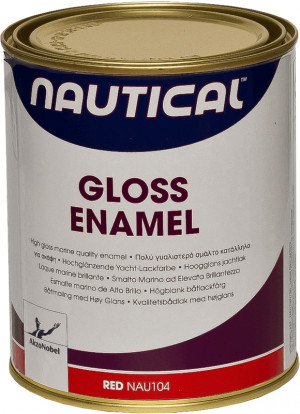Эмаль глянцевая красная 0,75 л