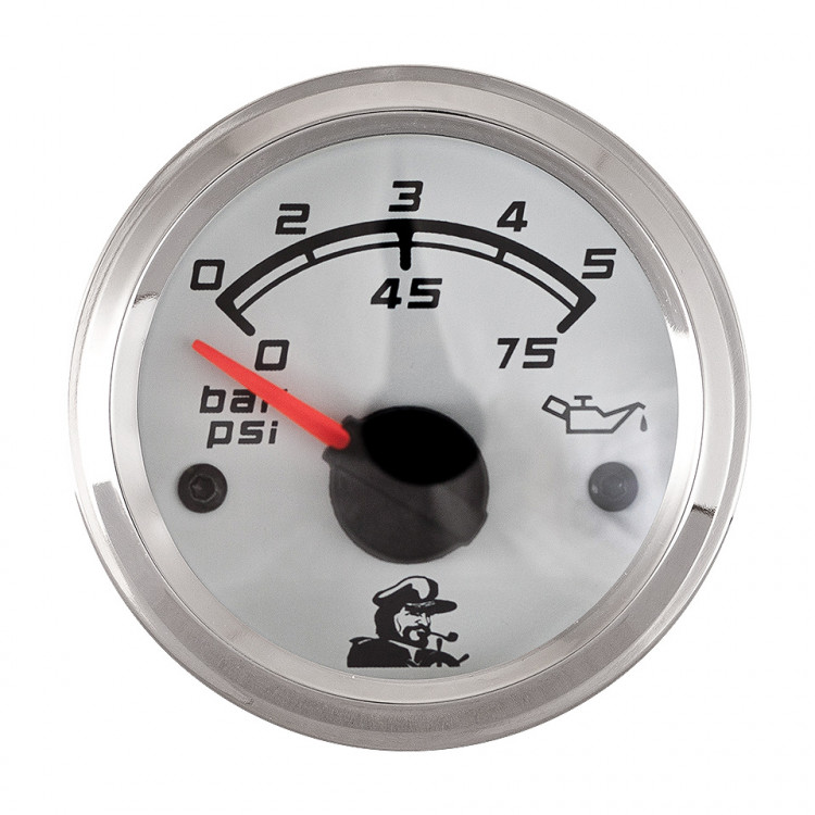 Указатель давления масла, белый циферблат, арт. 10252235,          Мореман  Указатель давления масла, белый циферблат, арт. 10252235,          Мореман