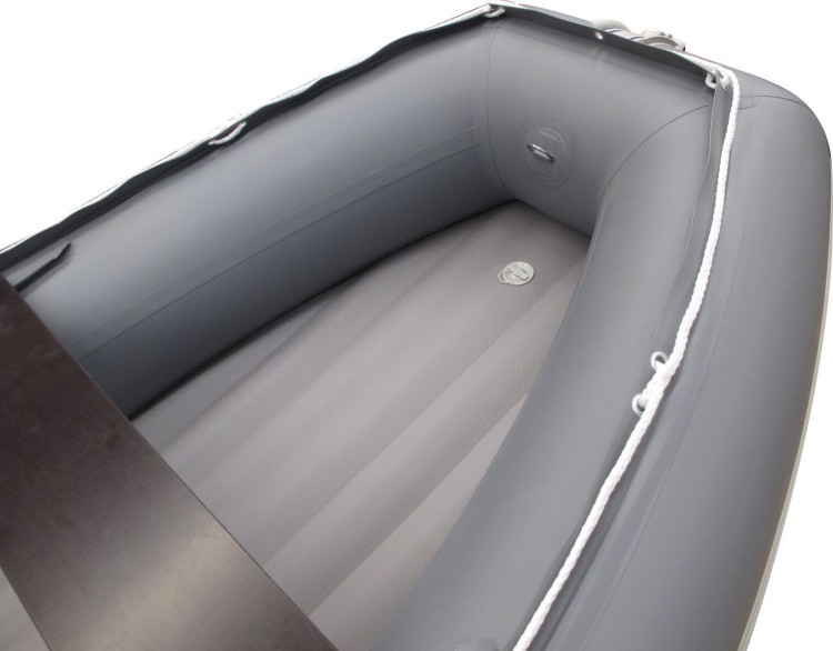 Надувная лодка ПВХ, SOLAR-380 К (Максима), серый, арт. SLR380k_max_grey,          SOLAR 