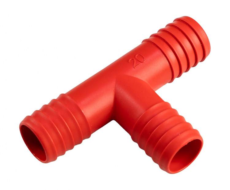 Разветвитель для водяных шлангов Т-образный 20 мм, полиамид, арт. 17-204-20,          Osculati 