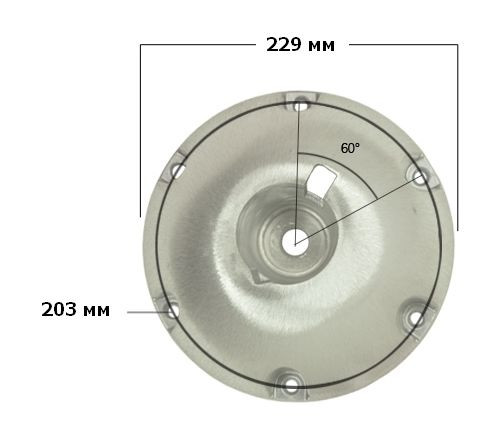 Основание 229 мм накладное для стоек Taper-Lock, арт. 1600010,          Springfield  Основание 229 мм накладное для стоек Taper-Lock, арт. 1600010,          Springfield