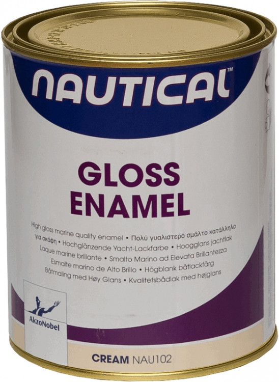 Эмаль глянцевая кремовый 0,75 л, арт. NAU102/750 ML,          Nautical 