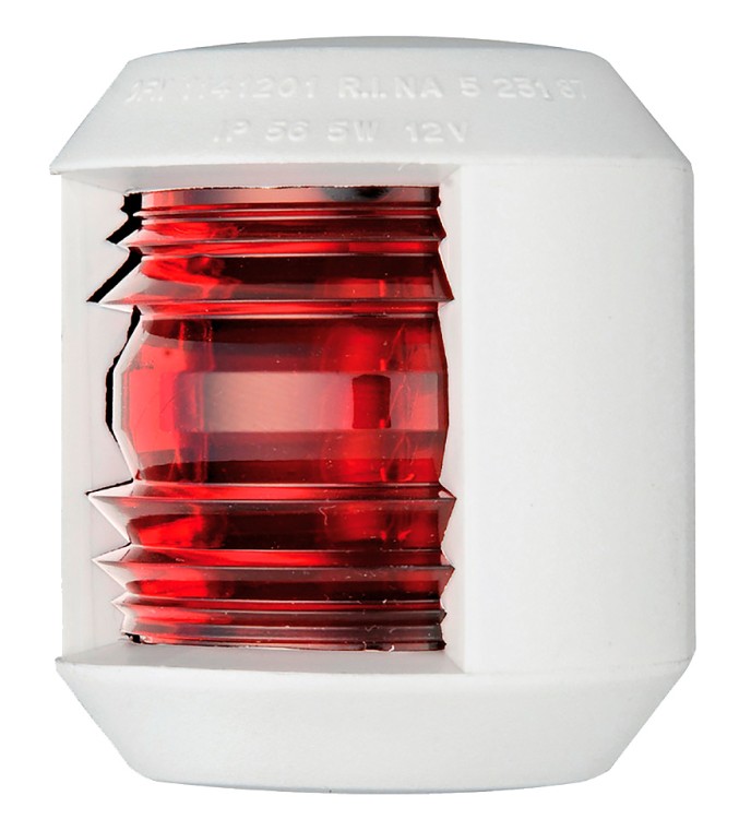 Бортовой огонь Utility88, красный, белый корпус, арт. 10005086,          Osculati 