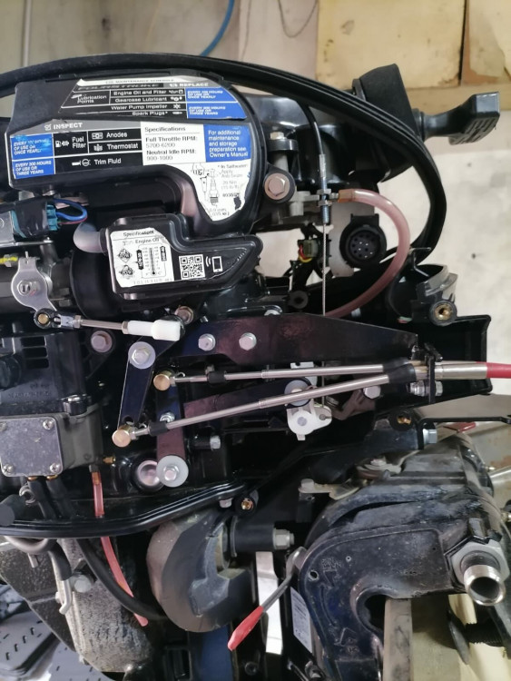 Комплект подключения дистанционного управления Mercury F10-20(инжектор), арт. KDU_M10-20,          Кудашов 