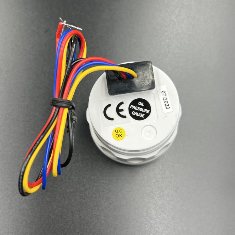 Указатель давления масла с датчиком д.52мм 0～10BAR/ 0～145PSI (черный, хромированный ободок) (DEPO), арт. DPNOPB-10BP,          DEPO 