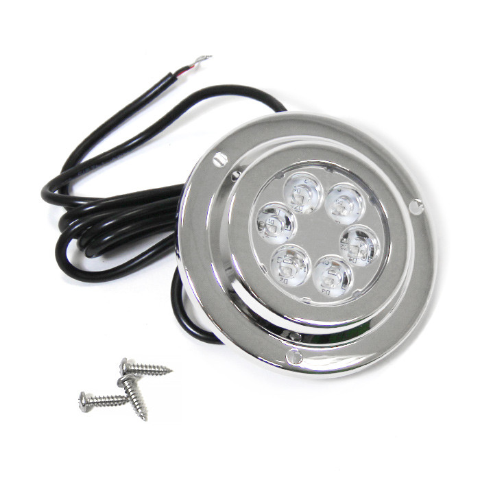 Светильник светодиодный подводный, нержавеющая сталь, синий свет, арт. E019019,          Anheart Marine 