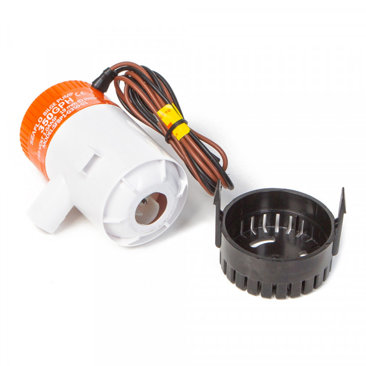 Помпа водооткачивающая SeaFlo трюмная, 24V 350 галлон/час, патрубок 19 мм, арт. SFBP2-G350-01-ts,          SeaFlo 