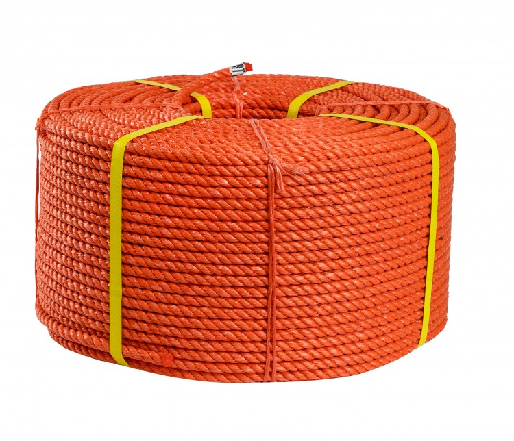 Трос трехпрядный полипропиленовый, d 10 мм, L 200 м, арт. CRPP10M,          Monteisola Corde 