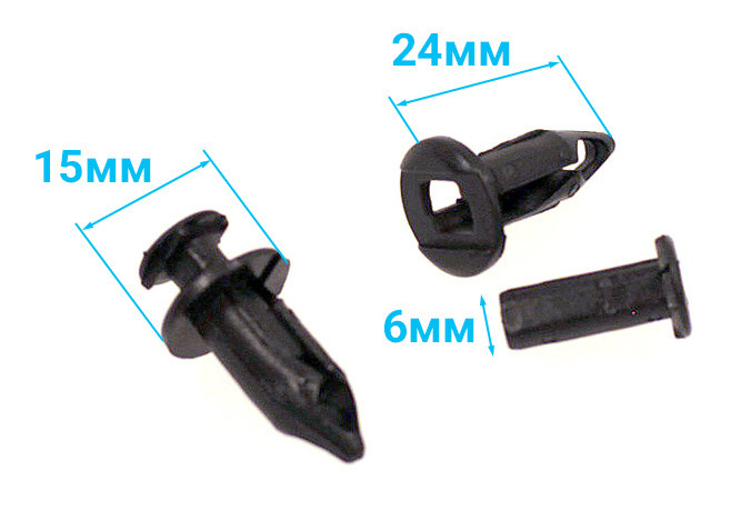 Заклепки для пластиковых навесных частей (10шт/уп) AT-04025, арт. AT-04025,          Bronco ATV​ 