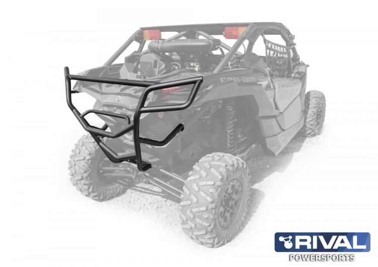 Бампер задний Maverick X3 + комплект крепежа, арт. 444.7244.1-riv,          Rival 