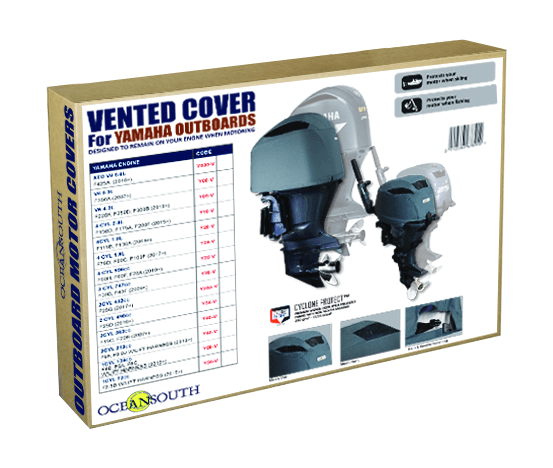 Чехол ходовой на капот Yamaha F75D, F90C, F100F (2017>), арт. Y24V,          OceanSouth  Чехол ходовой на капот Yamaha F75D, F90C, F100F (2017>), арт. Y24V,          OceanSouth