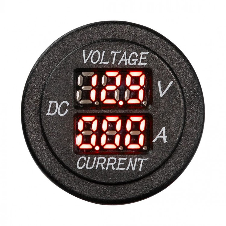 Вольтметр цифровой 6-30 В и амперметр, 0-10А, арт. AES1118SB010,          AES.Co 