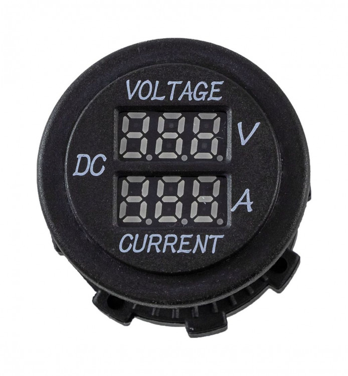 Вольтметр цифровой 6-30 В и амперметр, 0-10А, арт. AES1118SB010,          AES.Co 