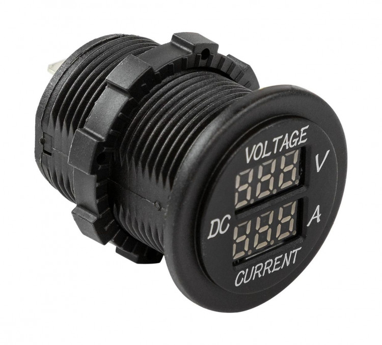 Вольтметр цифровой 6-30 В и амперметр, 0-10А, арт. AES1118SB010,          AES.Co 