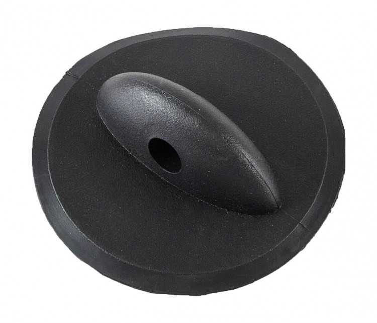 Крепление леера, круглое, отверстие 12 мм, черное, арт. AD00000000122,          Адмирал 