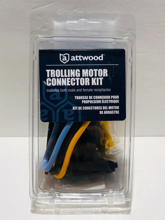 Комплект штекера и розетки для электромоторов MotorGuide, 7622-7, Attwood, арт. 7622-7,          Attwood 