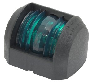 Бортовой огонь Utility88, зеленый, черный корпус