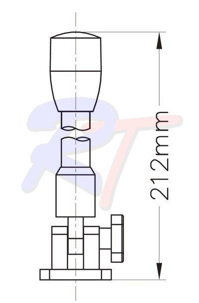 Огонь навигационный топовый, светодиодный, на складной стойке, RTA-01122, арт. RTA-01122,          Rivertec  Огонь навигационный топовый, светодиодный, на складной стойке, RTA-01122, арт. RTA-01122,          Rivertec