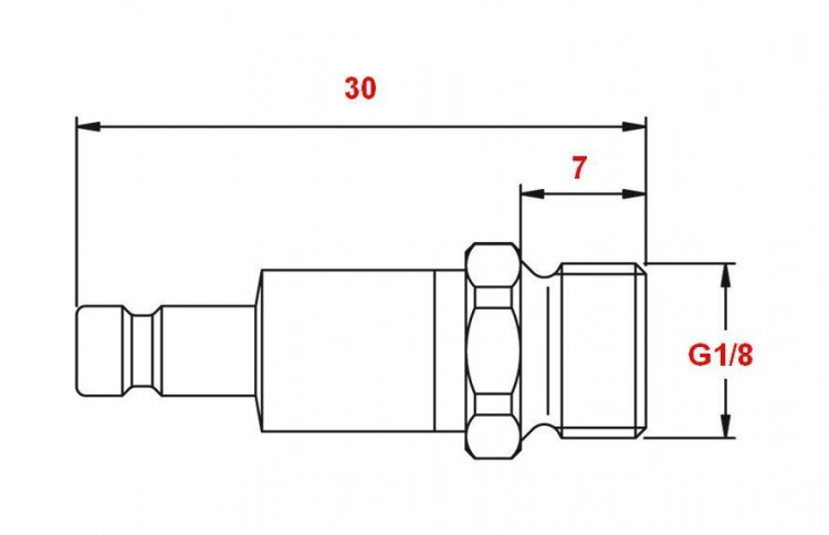 Соединительная муфта (малая) для быстрого соединения, Sea First, арт. 20SBAW10MPX,          Sea First 
