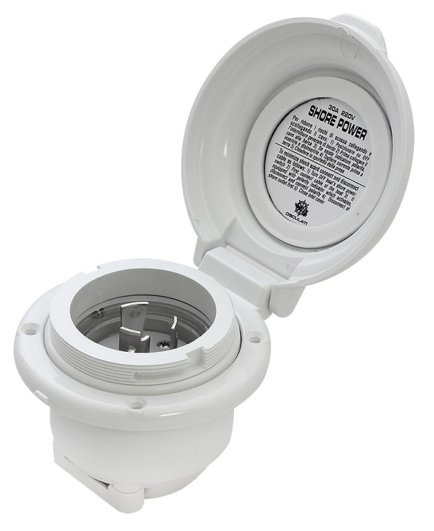 Розетка влагозащищенная, 30 А, арт. 10265415,          Osculati 