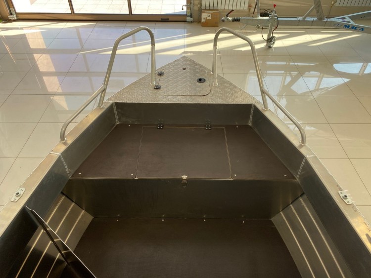 Моторная лодка, Тактика 460, серый с Suzuki DF50ATL, арт. KITTK57,          Тактика 