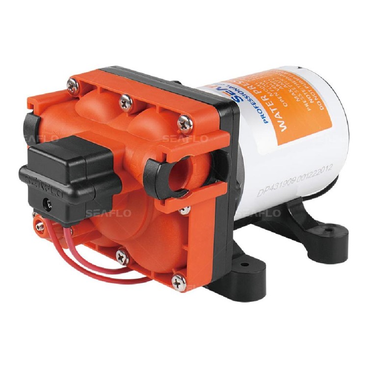 Помпа водоподающая SeaFlo мембранная, 12V 11.3 л/мин, 3.8 BAR, арт. SFDP1-030-055-43-ts,  