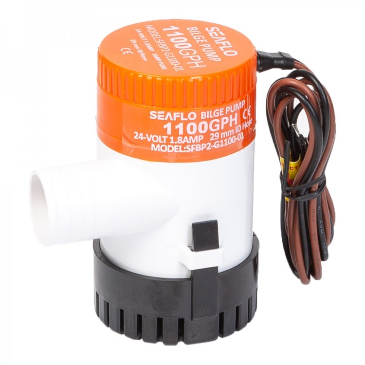 Помпа водооткачивающая SeaFlo трюмная 1100 галлон/час, патрубок 29 мм, 24V, SFBP2-G1100-01-ts, арт. SFBP2-G1100-01-ts,          SeaFlo  Помпа водооткачивающая SeaFlo трюмная 1100 галлон/час, патрубок 29 мм, 24V, SFBP2-G1100-01-ts, арт. SFBP2-G1100-01-ts,          SeaFlo