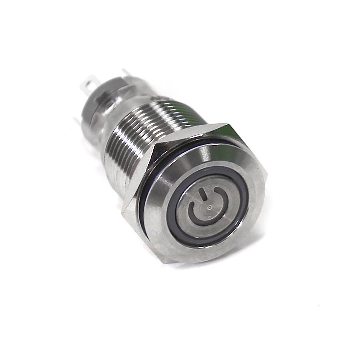 Переключатель кнопочный с фиксацией вкл/выкл зеленая подсветка 12-24В NEKEKE, арт. ASS-G,          NEKEKE  Переключатель кнопочный с фиксацией вкл/выкл зеленая подсветка 12-24В NEKEKE, арт. ASS-G,          NEKEKE