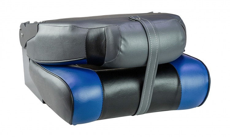 Кресло мягкое складное, обивка винил, цвет синий/угольный/черный, арт. 75157BCB-MR,          Marine Rocket 